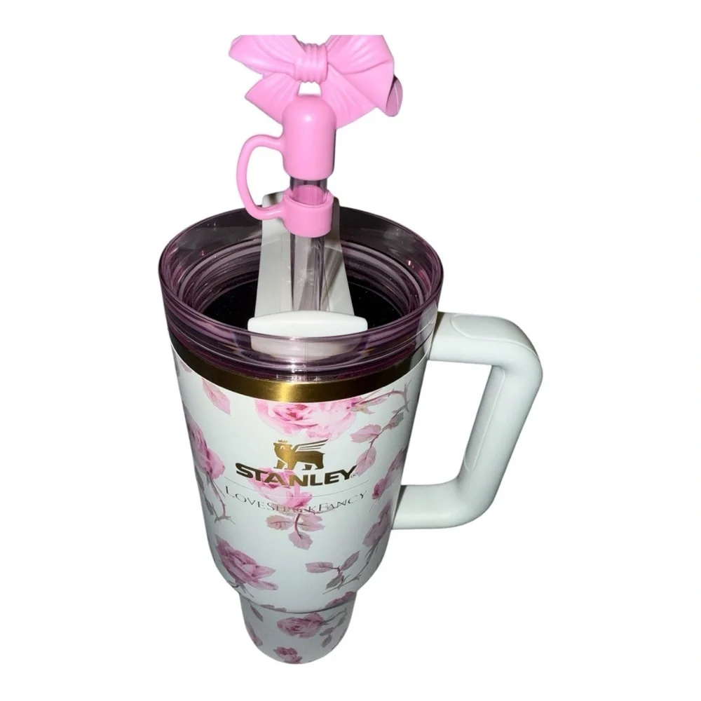 40oz Stanley x LoveShackFancy Limited Edition Tumbler Ribbon Rosa AUTHENTIC NWB - Picture 9 of 11